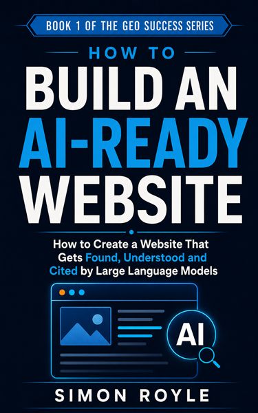 How to Build an AI-Ready Website book cover by Simon Royle